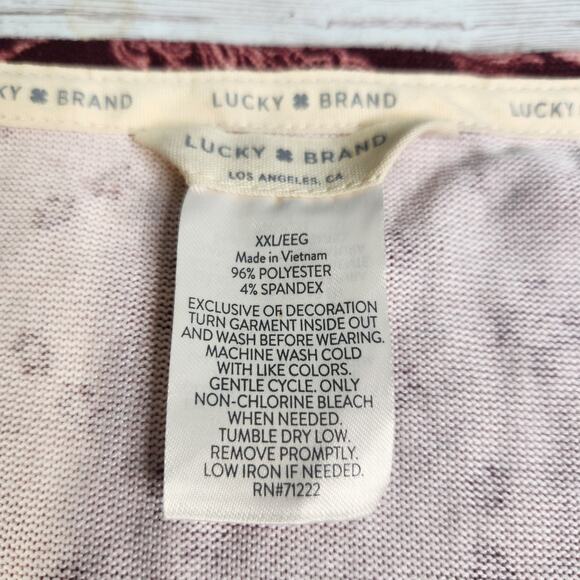 Lucky Brand 2 Piece Pajama Set Size XXL NWT - Picture 5 of 10